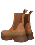Stella McCartney Brown Leather Ankle Boots