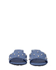 Givenchy Blue Fabric Flat Sandals