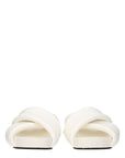 Jil Sander White Leather Slippers
