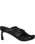 Stella McCartney Black Leather Stiletto Heel Sandals