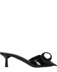 Prada Black Leather Sandals