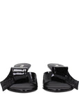 Prada Black Leather Sandals