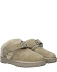 Burberry Green Leather Slippers