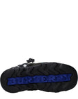 Burberry Green Fabric Slip-On Loafers