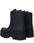 Chloé Black Cotton Ankle Boots