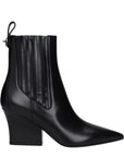 Valentino Garavani Black Leather Ankle Boots