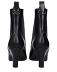 Valentino Garavani Black Leather Ankle Boots