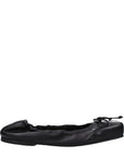 Jacquemus Black Leather Ballet Flats