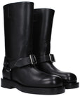 Burberry Black Leather Boots