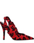 The Attico Red Fabric High Heel Pumps