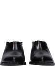 Moschino Black Leather Mules