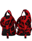 The Attico Red Fabric High Heel Pumps