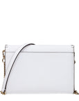 Tory Burch White Leather Clutch Bag