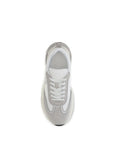 Tory Burch White Calf Leather Bos Taurus Athletic Sneakers