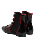 Dolce & Gabbana Black Jackie Buttoned Chelsea Boots Shoes