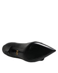 Dolce & Gabbana Black Devotion Leather Heels Pumps Shoes