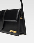 Jacquemus Black  leather Le Bambino Long bag