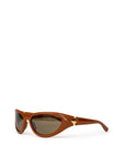 Bottega Veneta Brown Acetate Sunglasses