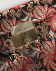 Dolce & Gabbana Multicolor Jacquard Floral Document Briefcase Bag