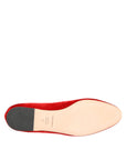 Dolce & Gabbana Red Velvet DG Heart Loafers Flats Shoes