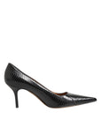 Dolce & Gabbana Black Exotic Leather Stiletto Pumps Shoes