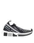 Dolce & Gabbana Black White Sorrento Low Top Sneakers Shoes