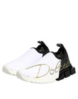 Dolce & Gabbana White Black Low Top Sorrento Sneakers Shoes