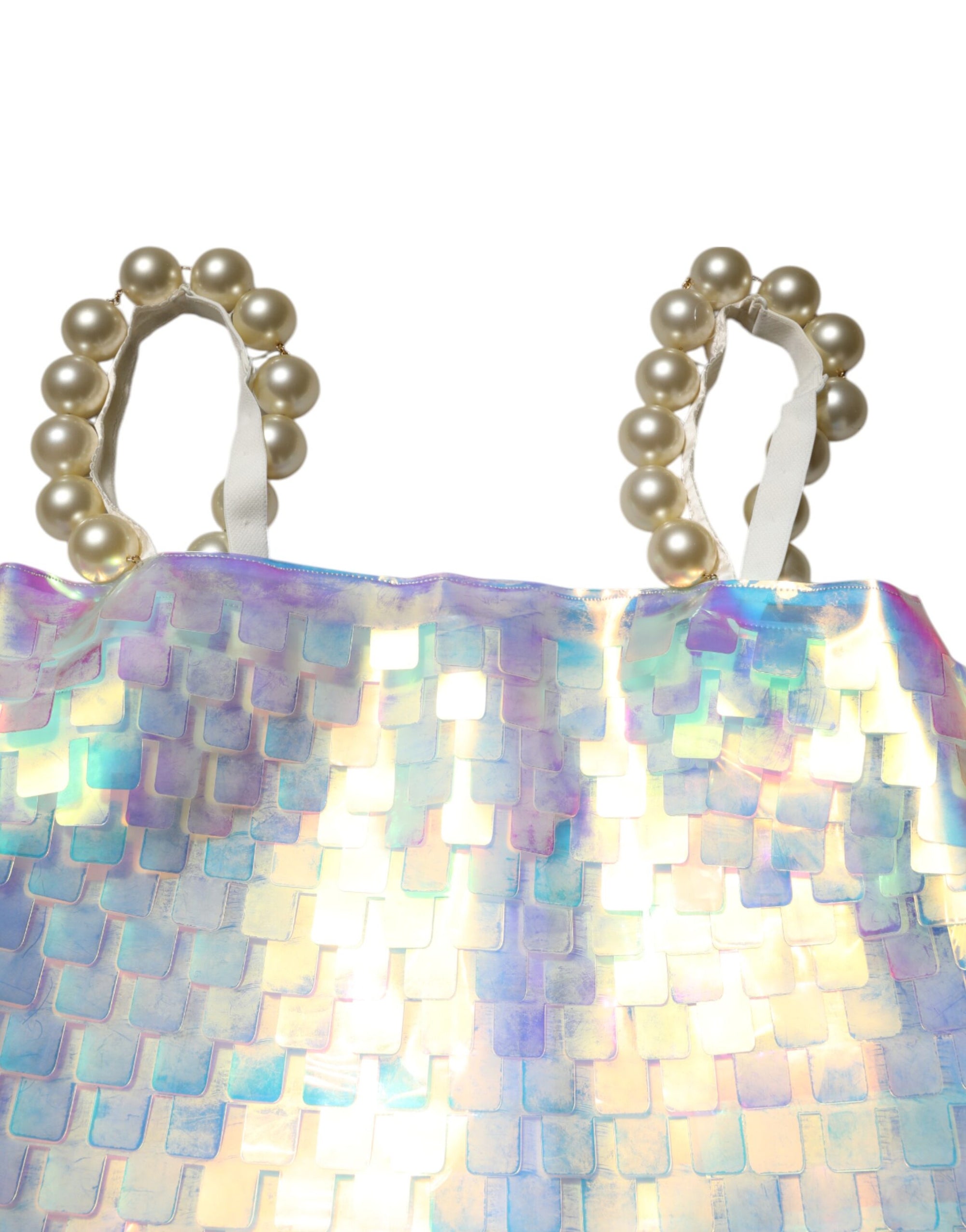 Dolce &amp; Gabbana Multicolor Sequin Holographic Mini  Dress