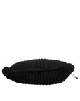Dolce & Gabbana Black Cashmere Knitted Leather Shoulder Women Borse Bag