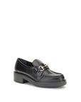Gucci Black Calf Leather Bos Taurus Slip-On Loafers