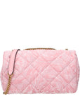 Versace Pink Fabric Shoulder Bag
