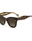 Carolina Herrera Brown Acetate Sunglasses