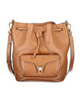 Coccinelle Marrone Leather Women Bucket Bag