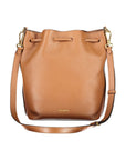Coccinelle Marrone Leather Women Bucket Bag