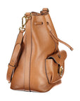 Coccinelle Marrone Leather Women Bucket Bag