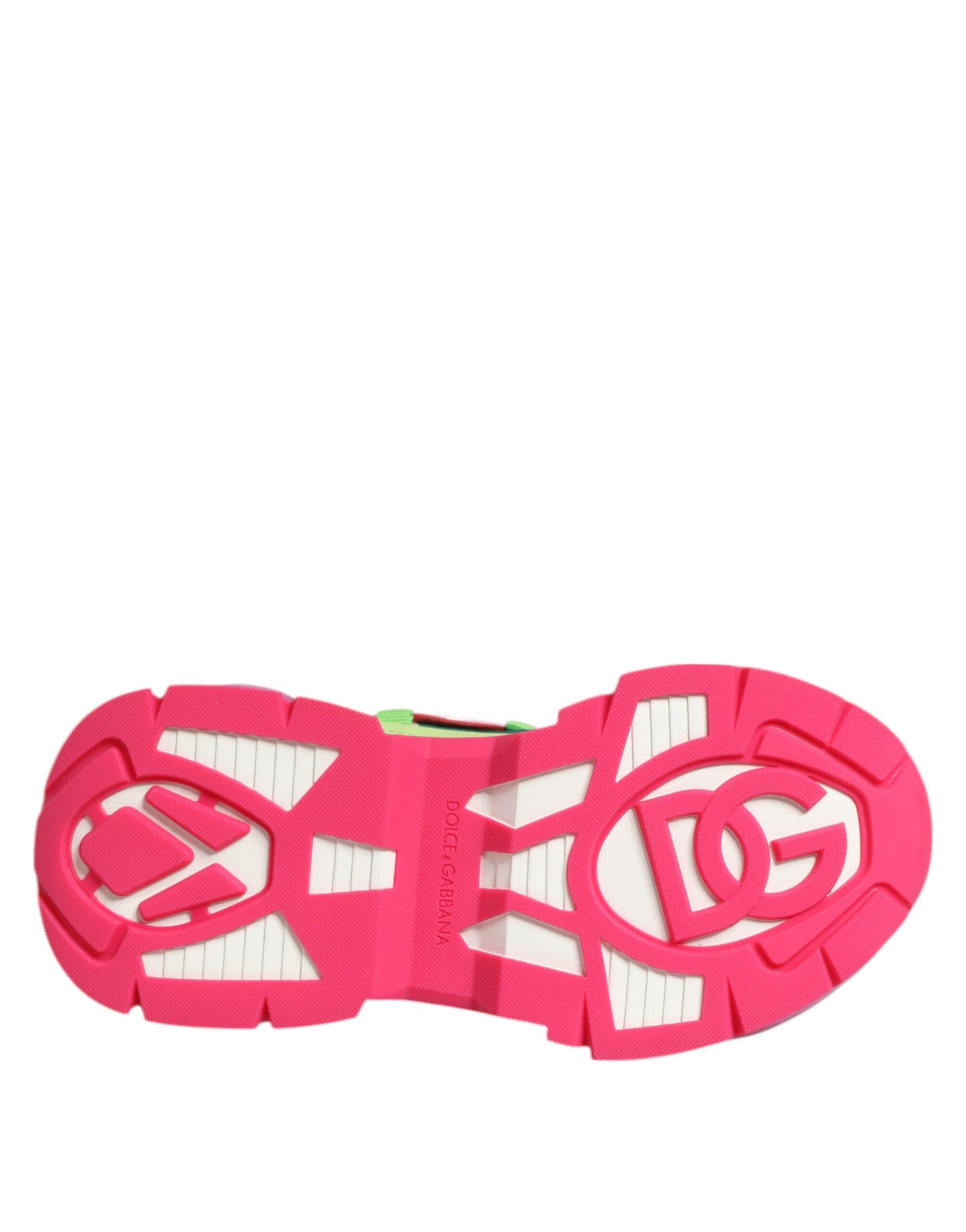 Dolce &amp; Gabbana Multicolor Leather Airmaster Low Top Sneaker Shoes