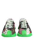 Dolce & Gabbana Multicolor DG Logo Leopard Cherry Sneaker Shoes