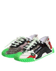 Dolce & Gabbana Multicolor DG Logo Leopard Cherry Sneaker Shoes
