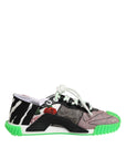 Dolce & Gabbana Multicolor DG Logo Leopard Cherry Sneaker Shoes