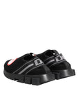 Dolce & Gabbana Black Grey Slip On Sorrento Sneakers Shoes