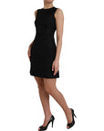 Dolce & Gabbana Black Sleeveless Bodycon A-line Mini Dress