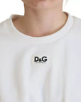 Dolce & Gabbana White Cotton Corset Stretch Top  T-shirt