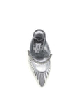 Jimmy Choo Silver Leather High Heel Pumps