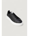 Armani Exchange Black Artificial Leather Low Top Sneakers