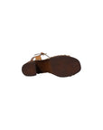 Alviero Martini Prima Classe Beige Leather Platform Sandals