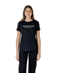 Armani Exchange Black Cotton Long Sleeve T-Shirt