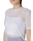 Armani Exchange White Polyamide T-Shirt