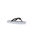 Armani Exchange White Rubber Flip-Flop Sandals
