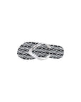 Armani Exchange Black And White Rubber Flip-Flop Sandals