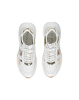 PINKO White Leather Chunky Sneakers